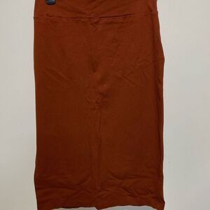 Nine West Women's Burgundy Rayon Blend High Waist Pencil Skirt Size Small